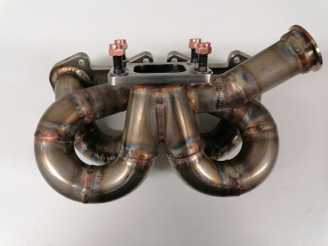 16V Turbo Krümmer mit T3 Flansch und Tial MV-S oder F38 Wastegateanschluss